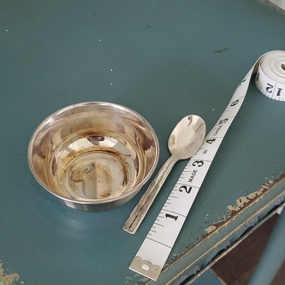 Vintage sugar bowl and spoon - Picture 4 of 4